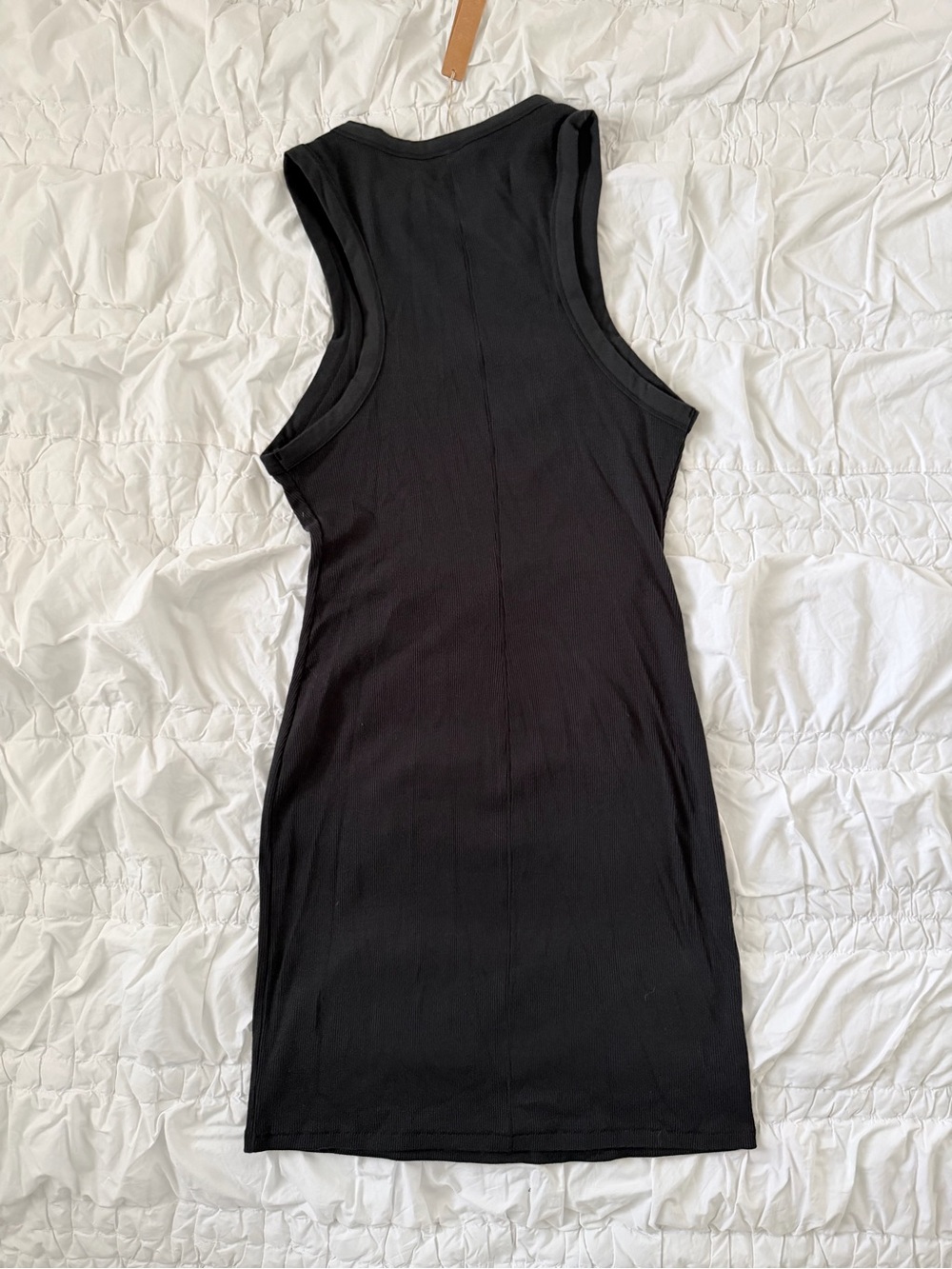 SKIMS Black Ribbed Tank Dress Brand New M - Picture 2 of 3
